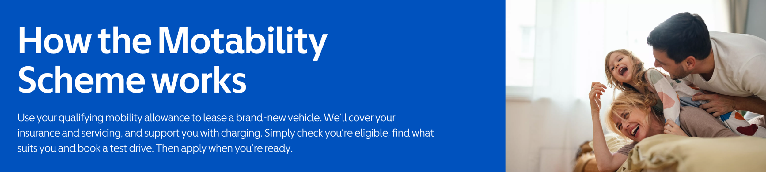 How the motability scheme works