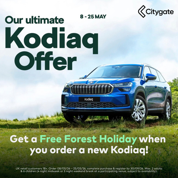 Get a FREE Forest Holiday and save £750 when you order a new Kodiaq! 