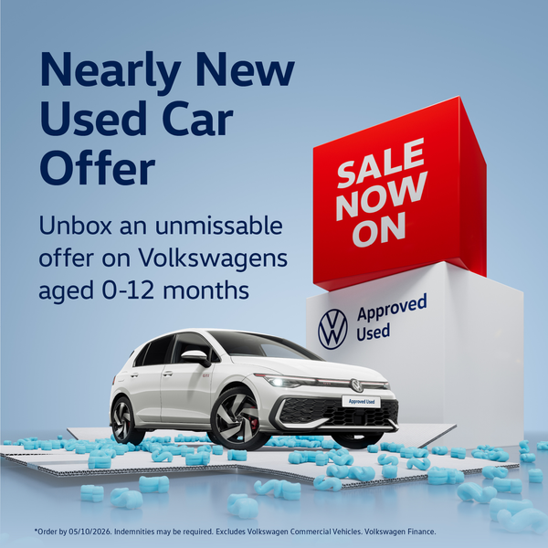 Save up to £1,000 on Volkswagens aged 0-12 months, sale ends Monday! 