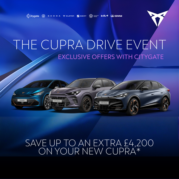 Save up to an extra £4,200 at Citygate during the CUPRA Drive Event