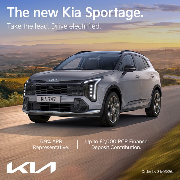 The new Kia Sportage - £2,000 towards your deposit!