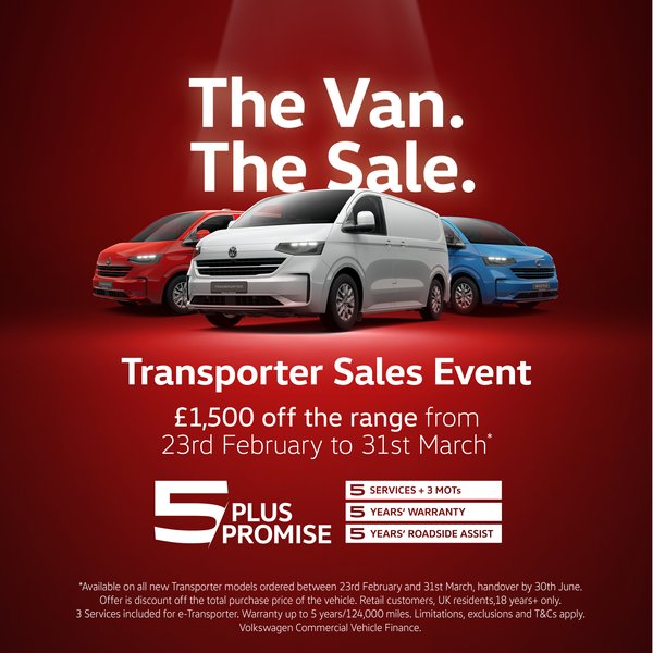 £1,500 across the Transporter range at Citygate 