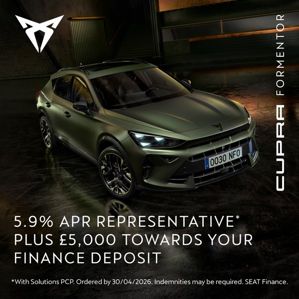 £5,000 towards your deposit on the CUPRA Formentor