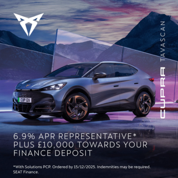 Save £10,000 towards your deposit on the CUPRA Tavascan 