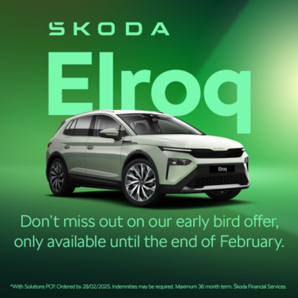 £3,500 deposit contribution on the new Skoda Elroq 