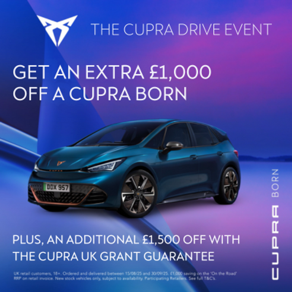 CUPRA Born | Save an extra £2,500 until the 31st August