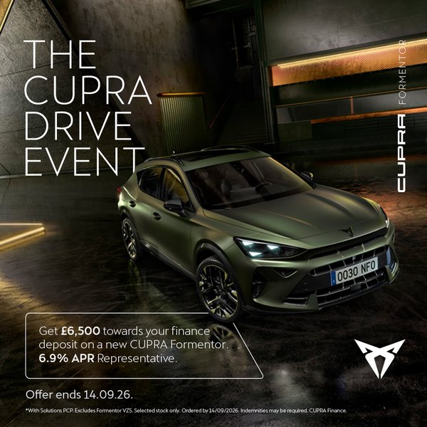 CUPRA Drive Event is now on! Save an extra £750 across the range