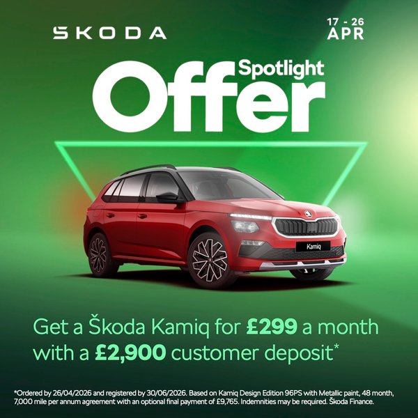 Skoda Kamiq Spotlight offer