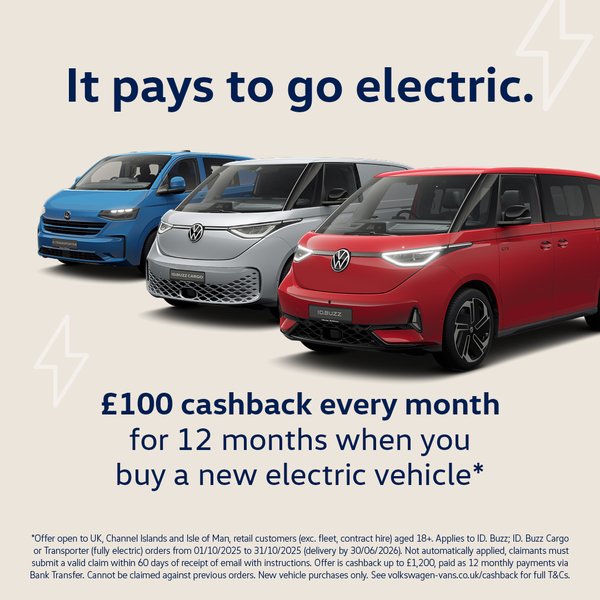 Go Electric and Receive £100 Cashback Every Month!