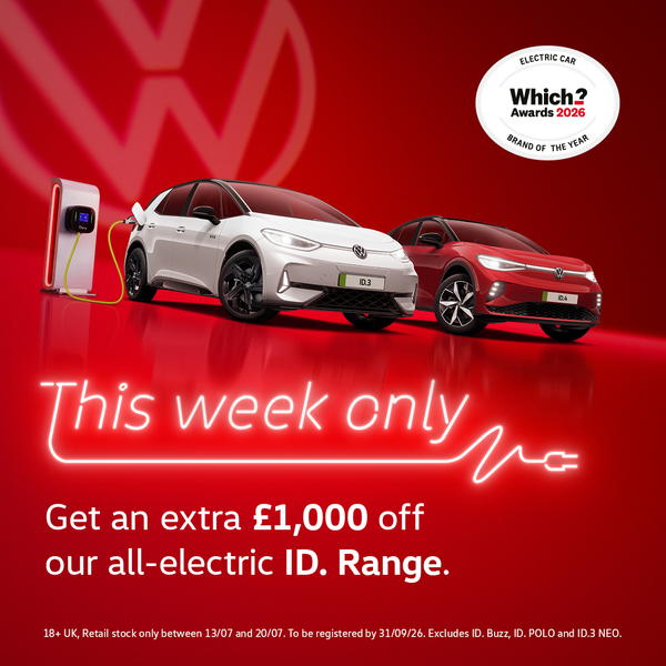 Save an EXTRA £1,000 on the VW ID Range - this week only!